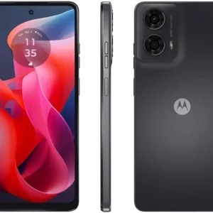 SMARTPHONE MOTOROLA MOTO G24 128GB GRAFITE 4GB + 4GB RAM 6,6" CÂM. DUPLA + SELFIE 8MP