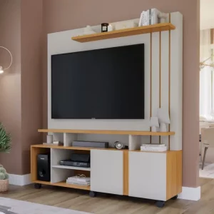 ESTANTE HOME PERMÓBILI VALÊNCIA OFF WHITE/CINAMOMO