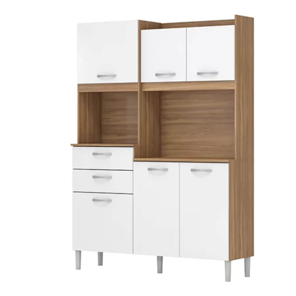 Armário de Cozinha Harmonia Amêndola/Branco - Imagem 3