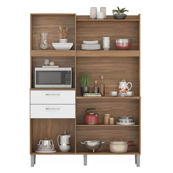 Armário de Cozinha Harmonia Amêndola/Branco - Imagem 2