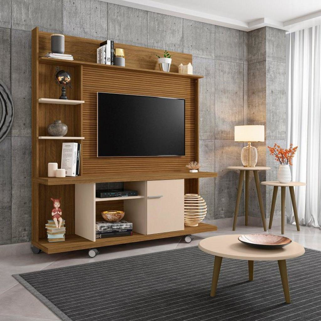 ESTANTE HOME BECHARA TAURUS CINAMOMO OFF/WHITE RIPADO