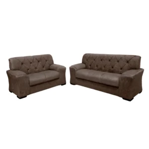 ESTOFADO NAPOLI 2X3 LUGARES MARROM