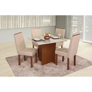 CONJUNTO MESA COM 4 CADEIRAS